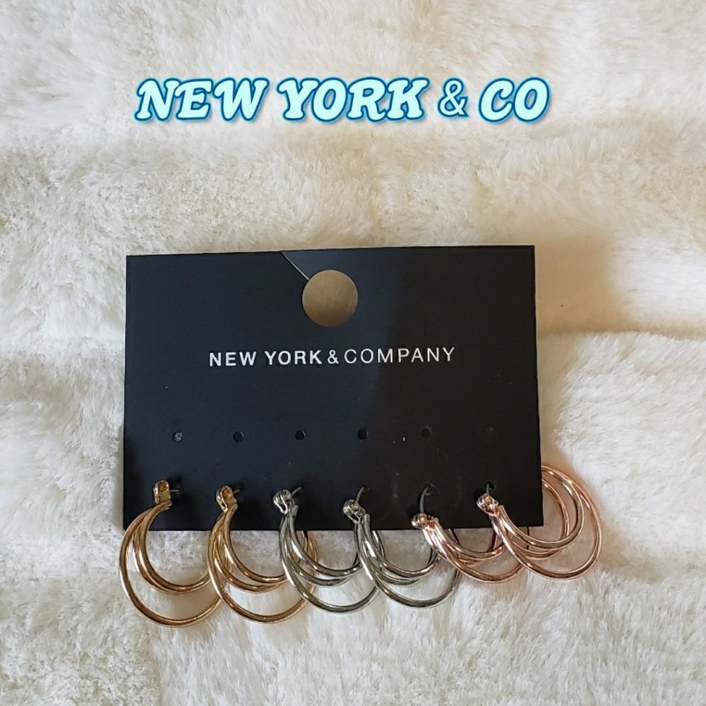 New Triple hoop earrings
